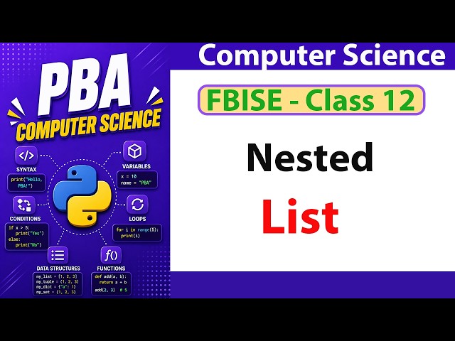 Nested Lists in Python | Complete Tutorial with Matrix Operations