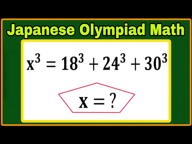 Japanese| Can You Solve This Impossible Algebra Problem?| Olympiad Math Challenge