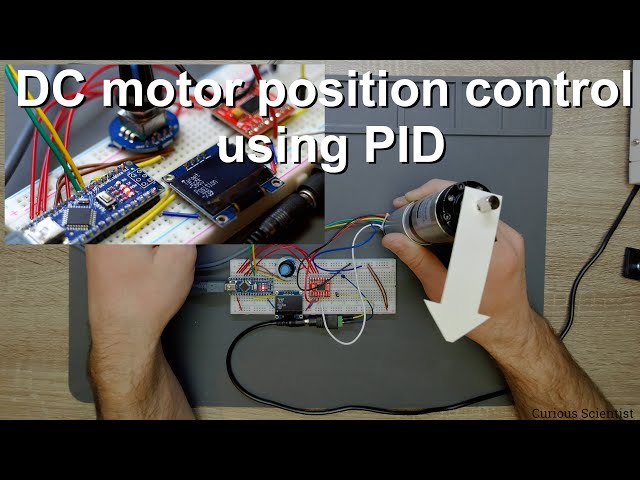 DC motor position control using PID