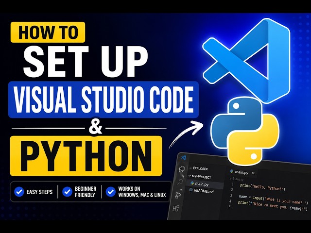 how to install visual studio code for windows, Linux, mac | and how to set up python.