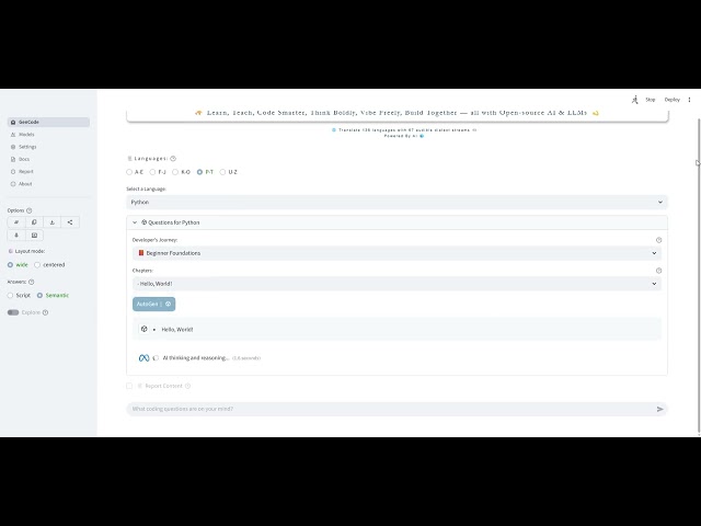 Python, "Hello World" | Semantic