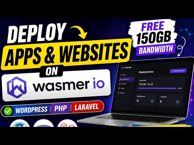 Deploy Apps & websites on Wasmer io with Free 150GB Bandwidth for Wordpress, PHP and Laravel