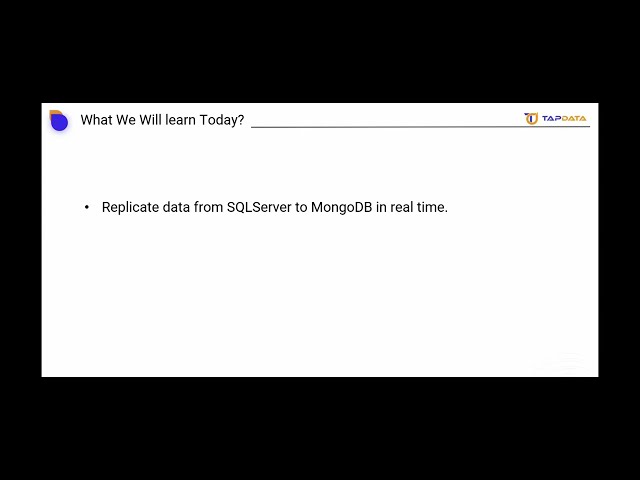 Real Time Data Synchronization Between SQLServer to MongoDb | Tapdata | Data Synchronization