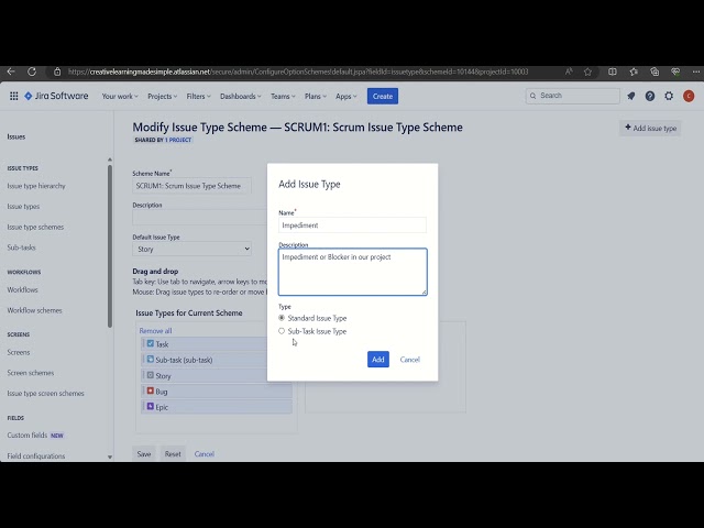 How to add Custom Type in JIRA | Define new Issue Type in JIRA Lesson 4 | JIRA for Agile Scrum Teams