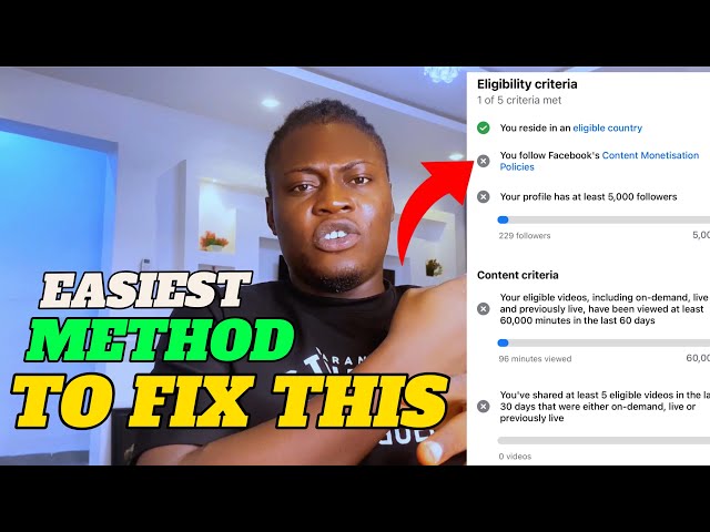 Easiest Method To Fix Facebook Content Monetisation Policy Issue