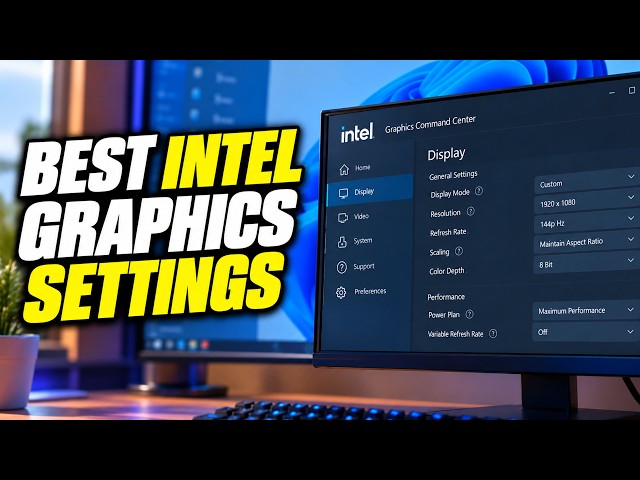 BEST Intel Graphics Settings for MORE FPS on Windows