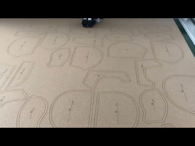 Magnes Cutter plotter machine) Pattern board and kraft paper plotting and cutting #pattern Masters