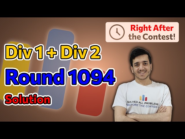 Codeforces Round 1094 (Div. 1 + Div. 2)  | Solutions by Arpa