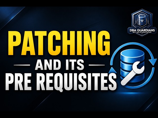 SQL Server Patching | Complete Guide + Pre-Requisites Every DBA Must Know |