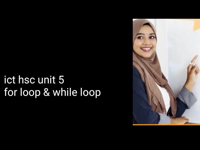 For loop & while loop