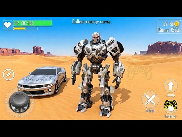 Robot Car Transformers City Battle From Naxeex Studio - Android Gameplay