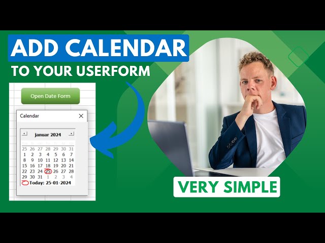 Excel Automation Mastery Adding a Calendar to Userform in VBA