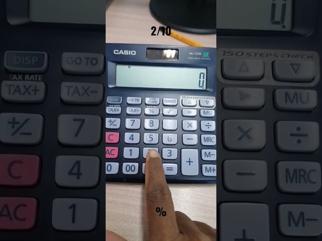 How to find percentage on Calulator #calculation  #how #calculator