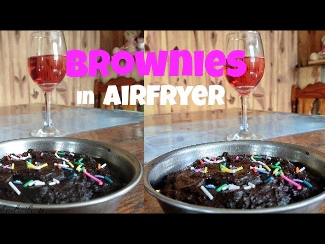 Homemade BROWNIES in Airfryer #learning #howto #cook 