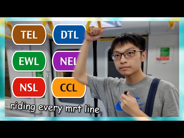 i rode every MRT line in Singapore and rated them! (vlog)