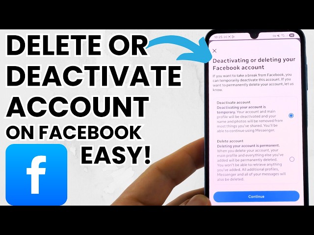 How to Deactivate or Delete Facebook Account