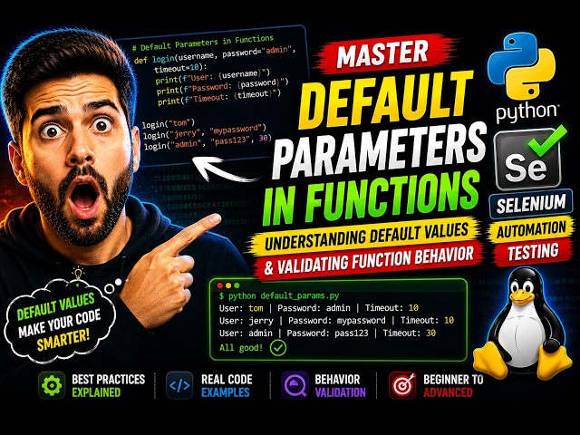 Python Default Parameters Explained in Telugu (తెలుగులో)