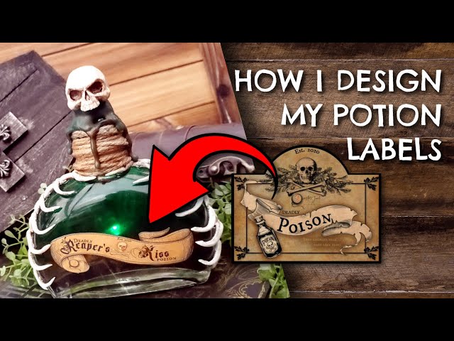 How I Design Potion Labels | Monacle Monst3r