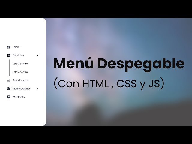 How to create a drop-down menu with HTML, CSS, and JS
