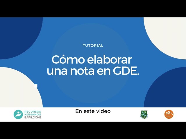 INSTRUCTIVO Cómo elaborar una nota en GDE