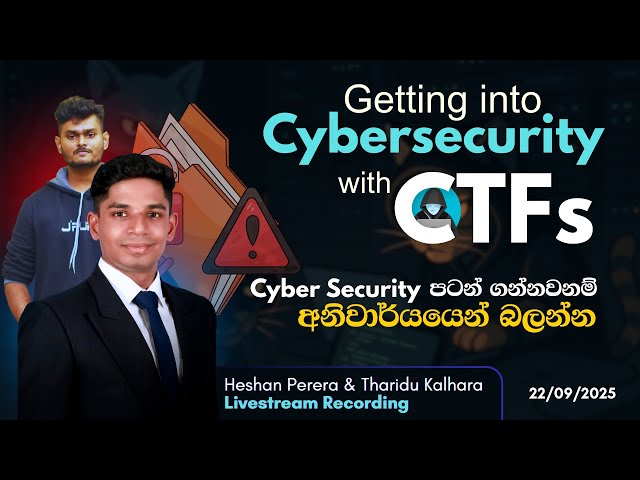 How to Start Cybersecurity in 2026 | Live Hacking + CTF for Beginners [Sinhala]