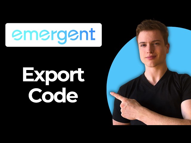 How To Export Emergent AI Code To VS Code (Step-by-step)