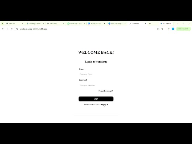 @Synent Technologies Modern Login Page UI Design with Validation | HTML, CSS & JavaScript Project