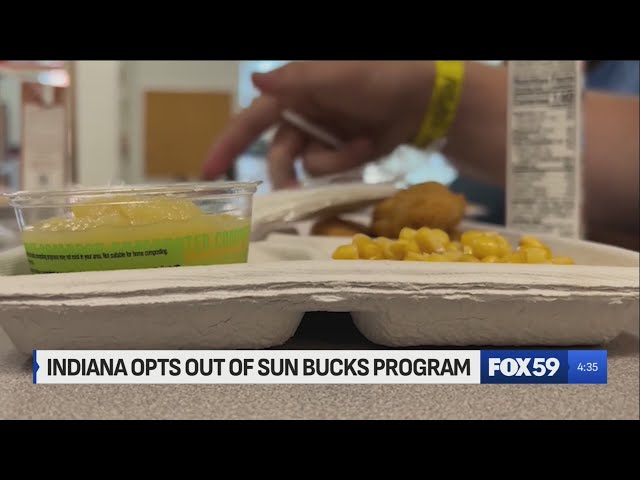 Indiana opts out of SUN Bucks program