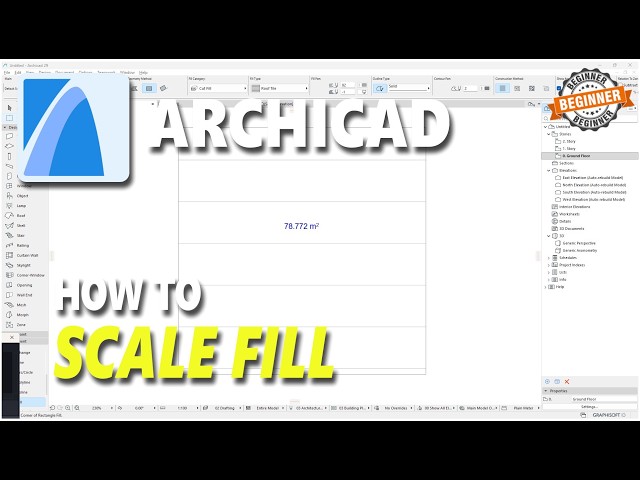 Archicad How To Scale Fill