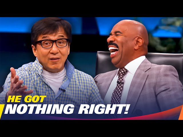 Jackie Chan’s HILARIOUS Reaction to Amateur Stunt Fails! | Steve Harvey