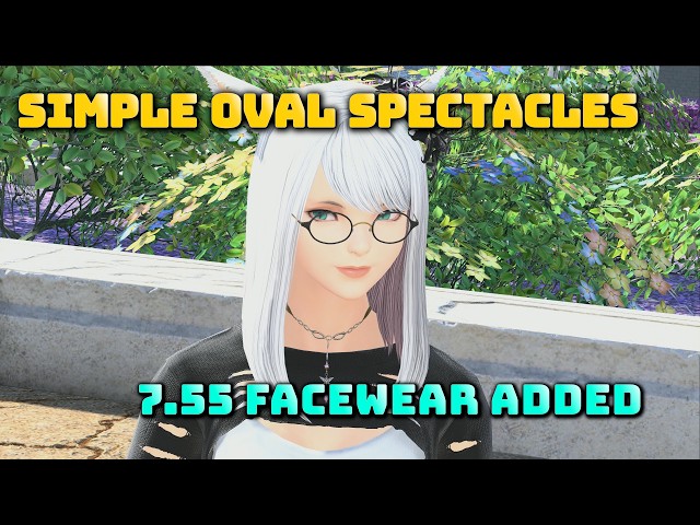 FFXIV: Simple Oval Spectacles - 7.55 Facewear