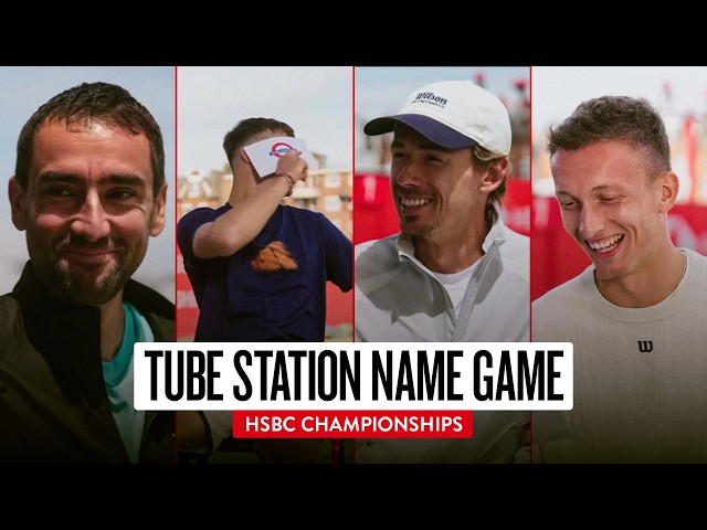 Tennis Players HILARIOUSLY try and pronounce London Underground Tube Stations 😂 HSBC Championships