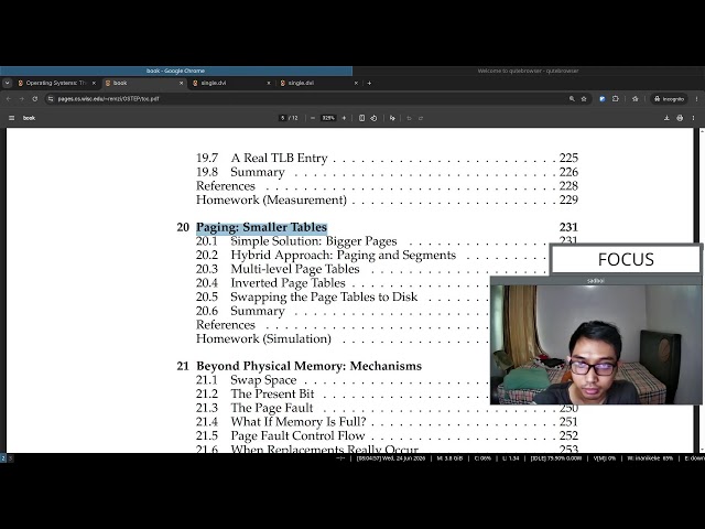 Live study: read along book "Operating Systems: Three Easy Pieces" (Part 134)