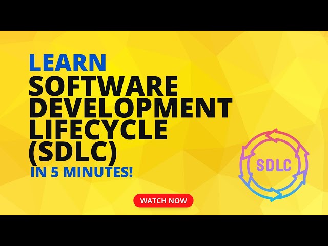 Software Development Life Cycle(SDLC) in 5 Minutes | M.DAMALIE