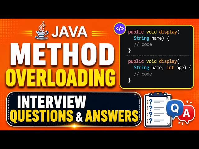 Java Method Overloading Explained with Practical Example | Method Selection | OOPs