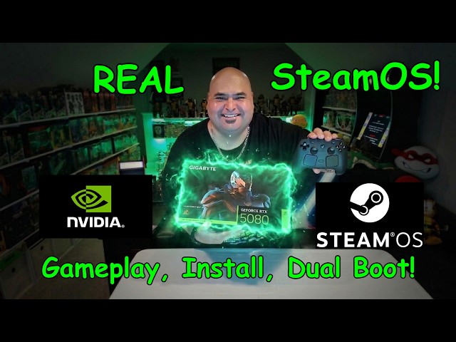 GAME CHANGER! NVidia on REAL SteamOS! Gameplay, Step-by-step Install & Dual Boot Guide!