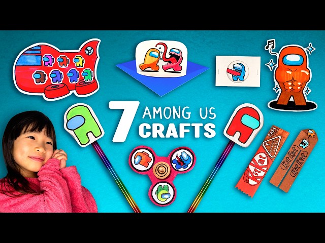 7 Cool Among Us Paper Craft Ideas to Make at Home | Quick and Easy DIY Tutorial