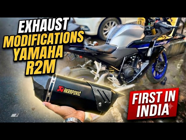 YAMAHA R2M Exhaust Modification & Brake Pad Upgrade💀