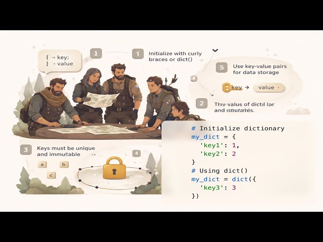 Python programming language. Dictionaries