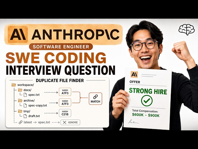 Anthropic SWE Coding Interview Problem: Duplicate File Finder | Full Walkthrough