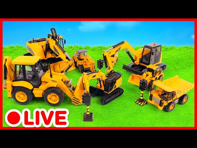 Bagger & Lastwagen gemeinsam im Einsatz! 🚧🚜 Spielzeugautos für Kinder | Kidibli