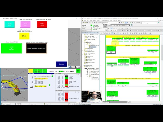 FANUC Robot to ControlLogix PLC - Digital Input and Output exchange