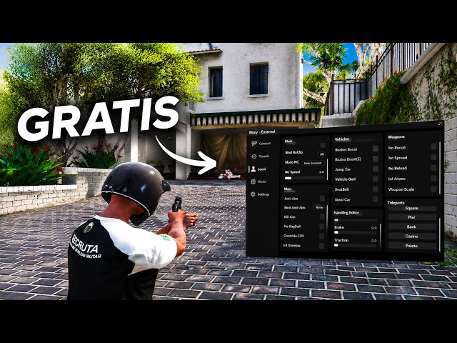 ENCONTREI O MELHOR XIT GRATIS FIVEM | CHEAT FREE EXTERNAL SHOWCASE + GAMEPLAY