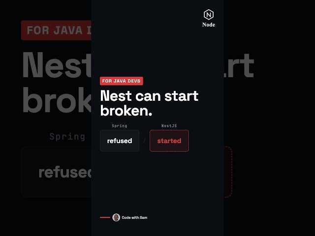 NestJS can start broken 🔥