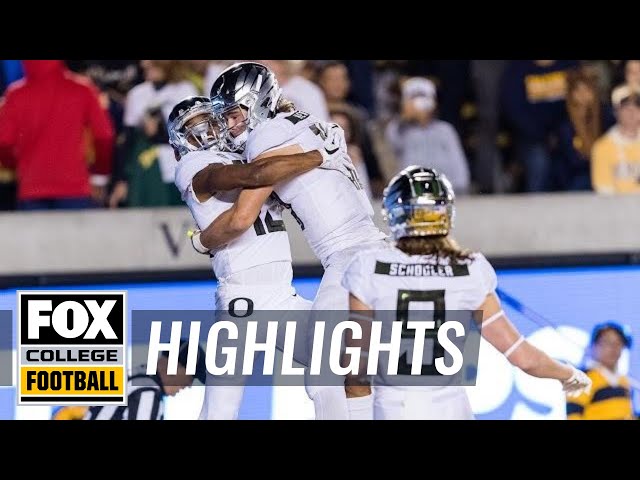 Oregon vs. California | FOX COLLEGE FOOTBALL HIGHLIGHTS