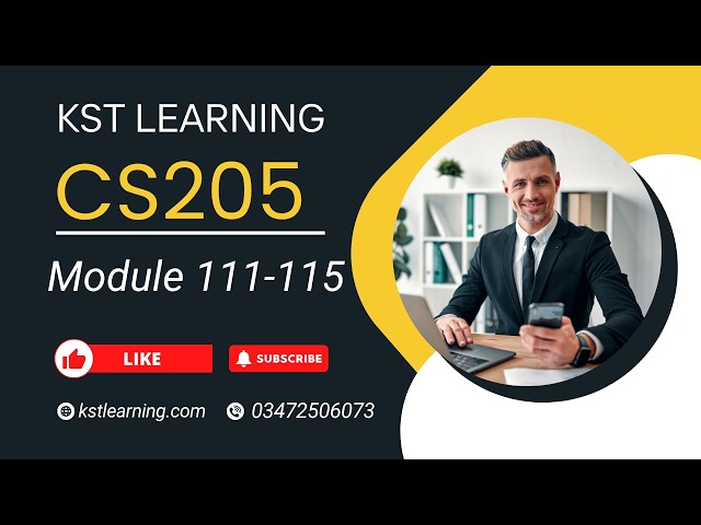 CS205 Short Lecture 33 | Module 111 - 115 | Information Security | CS205 Short Lectures