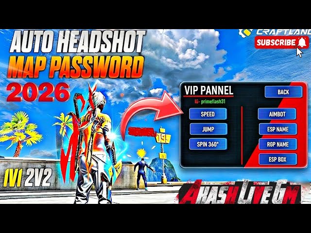 ✨ SECRET VIP PANEL UNLOCKED 🤫 | FF CRAFTLAND MAP CODE ✨#raistar #gayangaming #totalgam