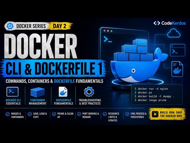 Docker CLI & Dockerfile 1 | Docker Series | Day 2