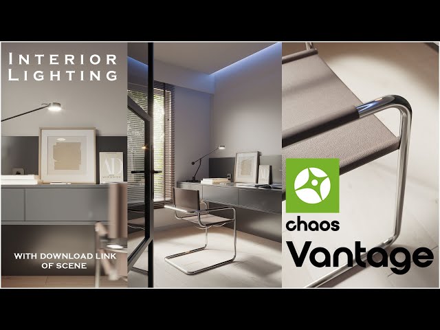 Interior Lighting with V-Ray & Chaos Vantage Live Link | Real-Time Rendering Tutorial