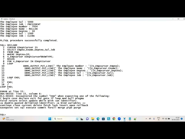 Oracle Cursor in Tamil | Implicit vs Explicit Cursors Explained with Examples